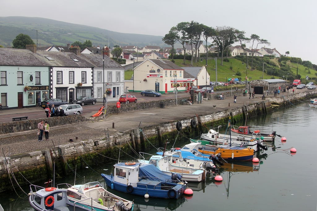 Carnlough Harbour and SPAR Store